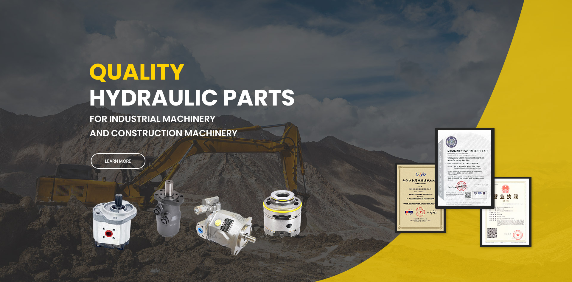 For Industrial machinery  and Construction machinery
